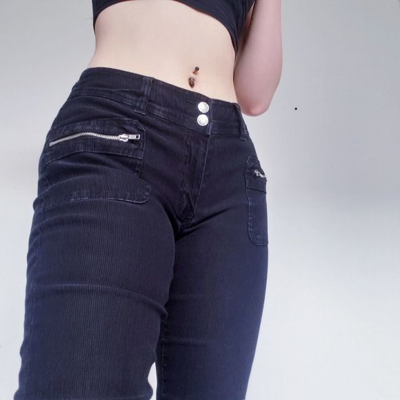 Illegal Black Corduroy Capris Jeans - Picture 5 of 16